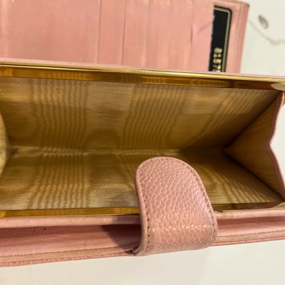 Chanel Long Wallet Pink Caviar Leather